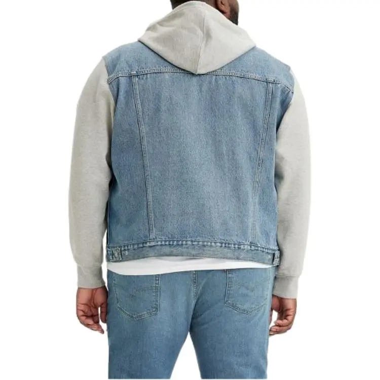 Levi’s Hybrid Hoodie Trucker Jacket Jackets Coats Men's Blue-4