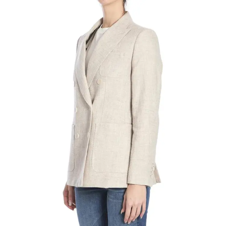 MaxMara Double Breasted Long Sleeved Jacket-3