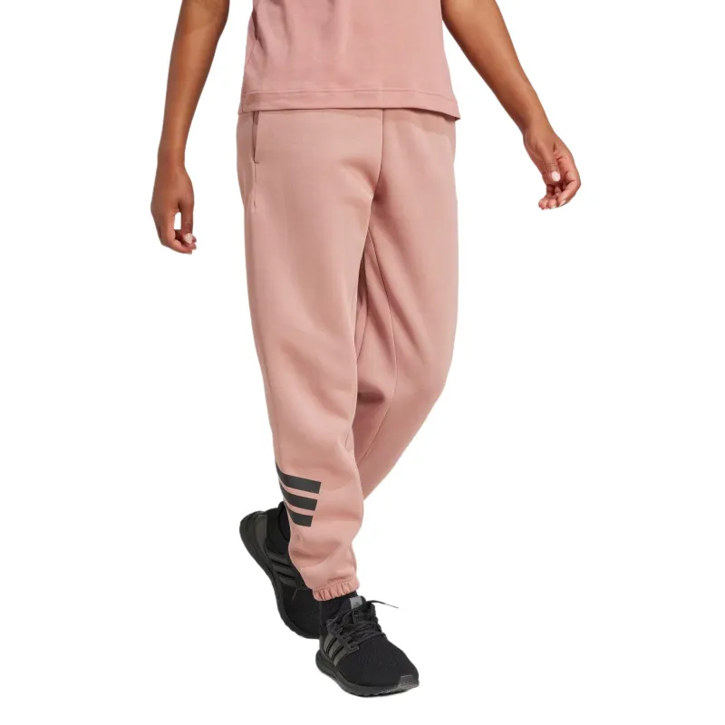 Adidas Future Icons3-Stripes Knitted Sports Pants Women's Clay-1