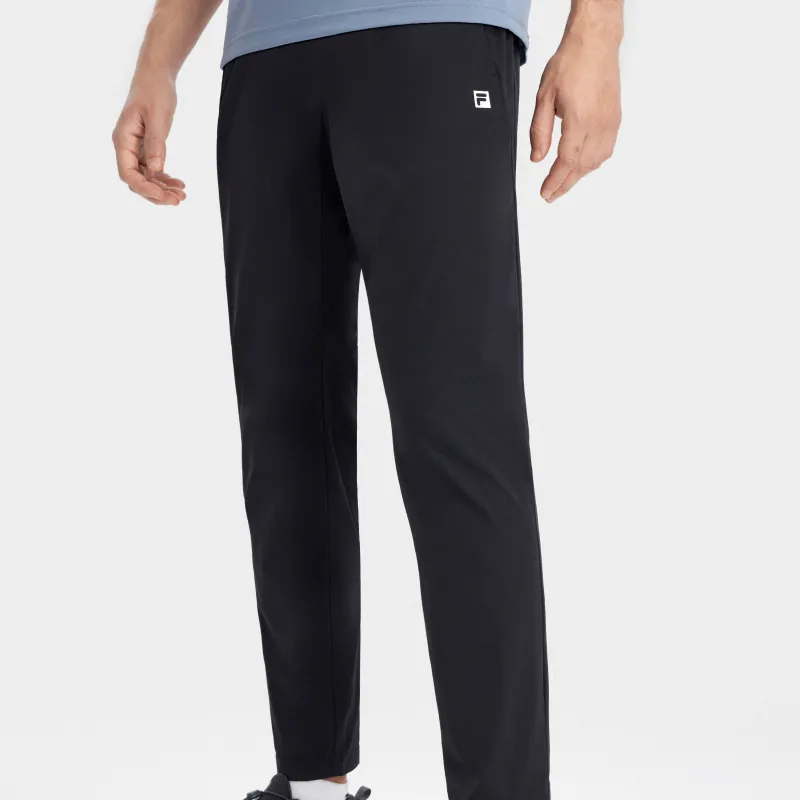 FILA Latte Girl 3.0 Knitted Sweatpants Men Pitch Black-4