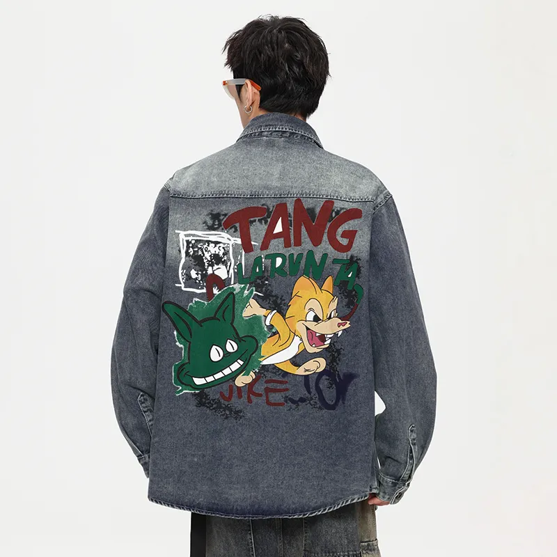 GTRG Denim Jackets Unisex Blue-2