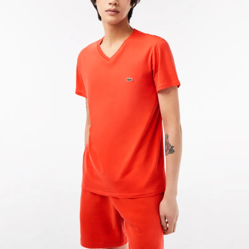 LACOSTE T Shirts Men Orange-1