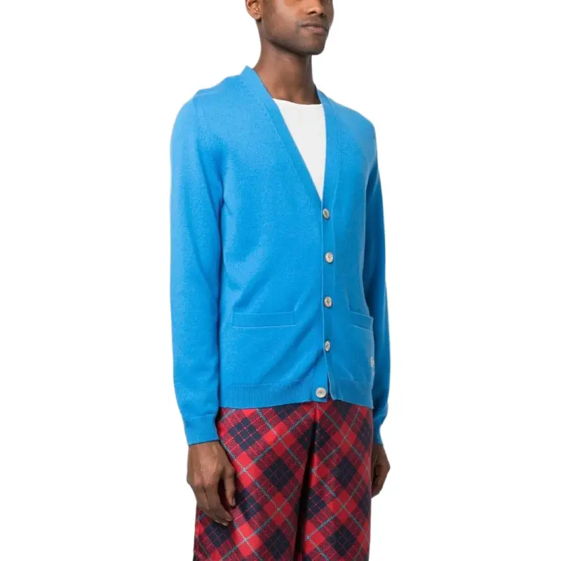 GUCCI Horsebit Detail V Neck Cardigan-3