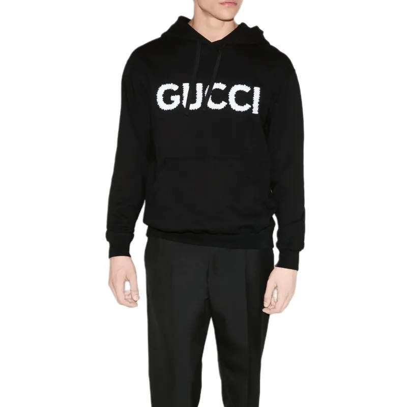 GUCCI Embroidered Jersey Sweatshirt-2