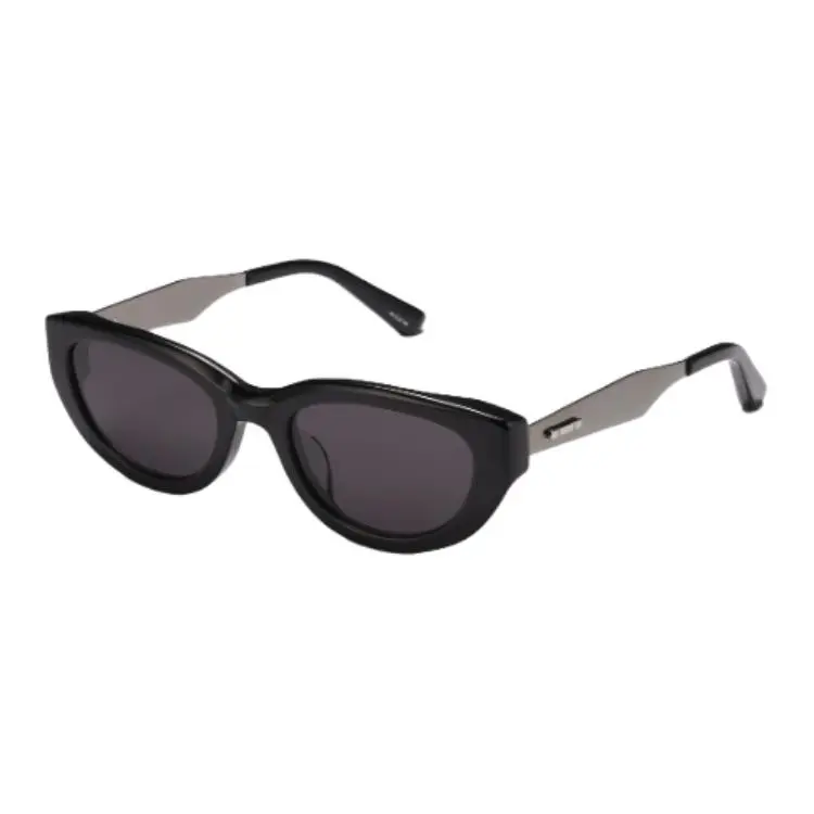 PUBLIC BEACON Irregular Shape Sunglasses Unisex Black-1