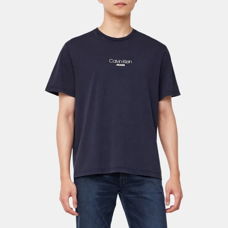 CALVIN KLEIN T-Shirt Men's Dark Marine Blue-2