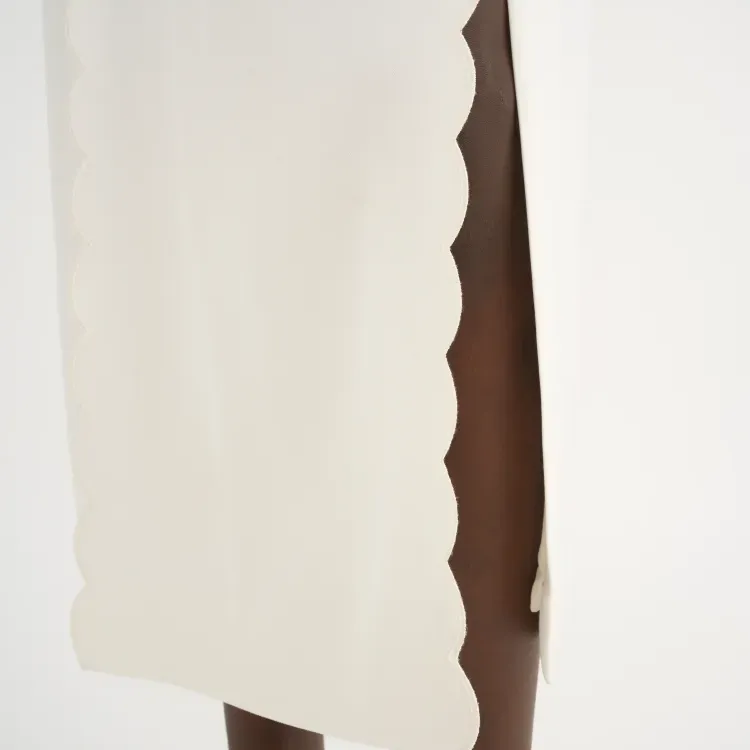 Chloe Casual Long Skirts Women's Milk White-4