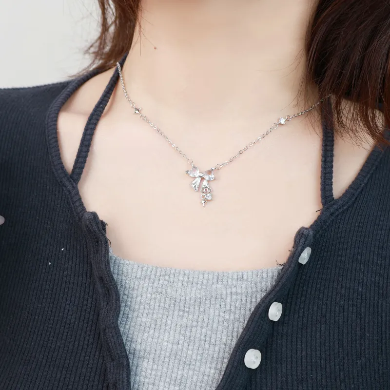IOTS S925 Silver Necklaces Women's-3