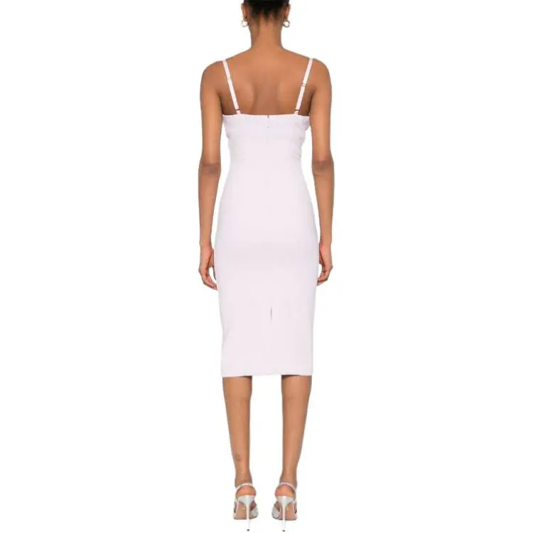 Elisabetta Franchi Satin bow Crepe Midi Dress-2