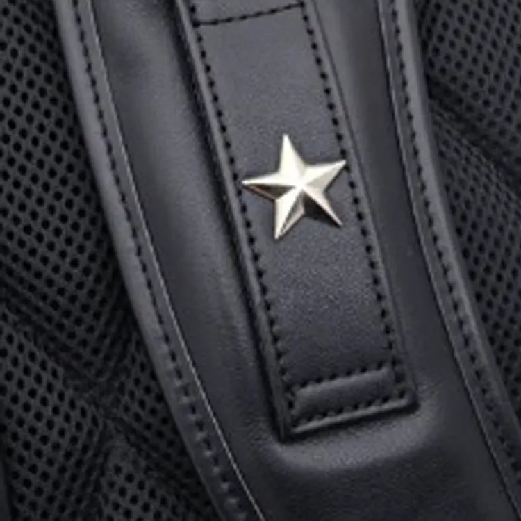 Schott N.Y.C. Cow Leather Backpack Men's Black-4