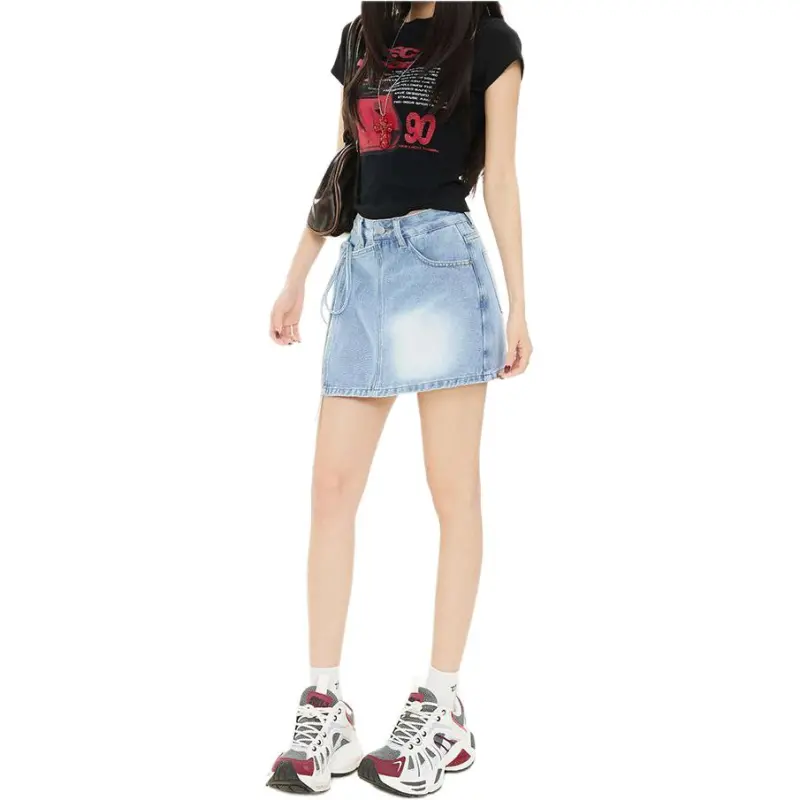 Concubine Zhu Denim Short Skirts Women's-1