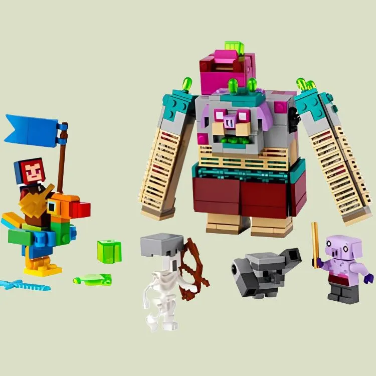 LEGO My World Collection The Great Battle Of Gluttonous And Savage Piggy Building Blocks 420pcs 21257-3