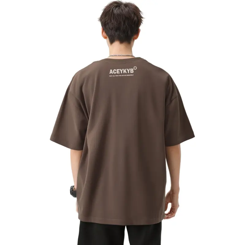 YK&YB T Shirts Unisex Brown-3