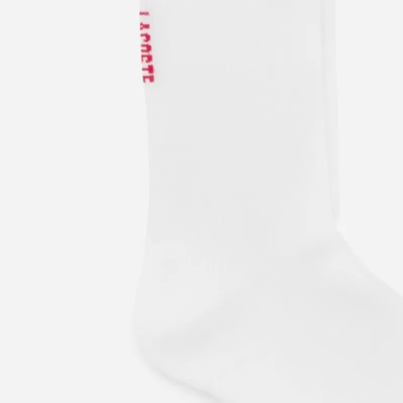 LACOSTE Knee-High Socks Women's 1 Pack White-3