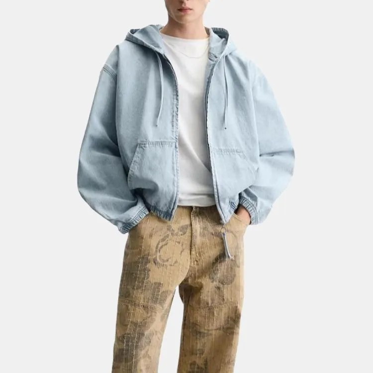 ZARA Denim Jacket Men's Light Blue-2