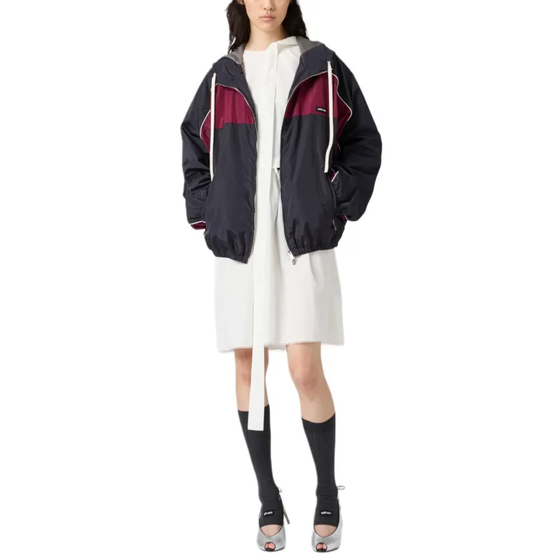 MIU MIU SS25 Jackets Coats Women's Blue Red-1
