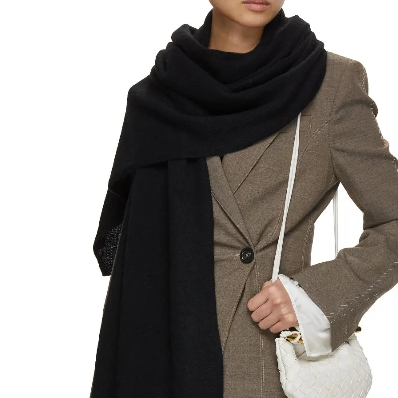 HUGO BOSS Knit Scarves Unisex Black-4