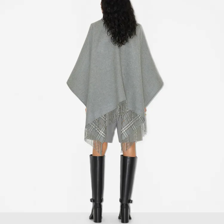 Burberry Cloaks Women's Gray-2