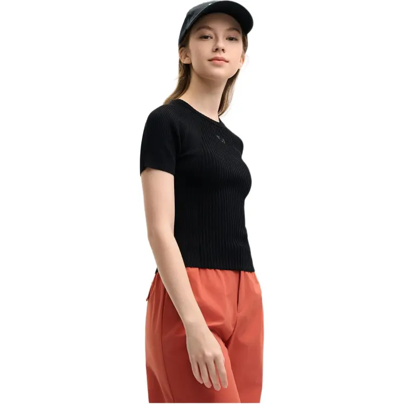 FILA ORIGINALE SS25 Raglan Sleeve T Shirt Women's Jet Black BK-1