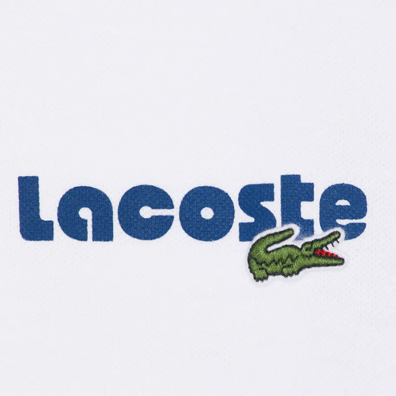 LACOSTE Logo print Piqué Polo Shirt-3