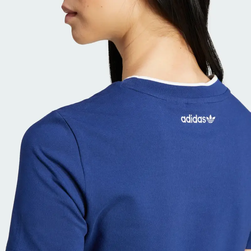 Adidas Originals T Shirt Women's Dark Blue-5
