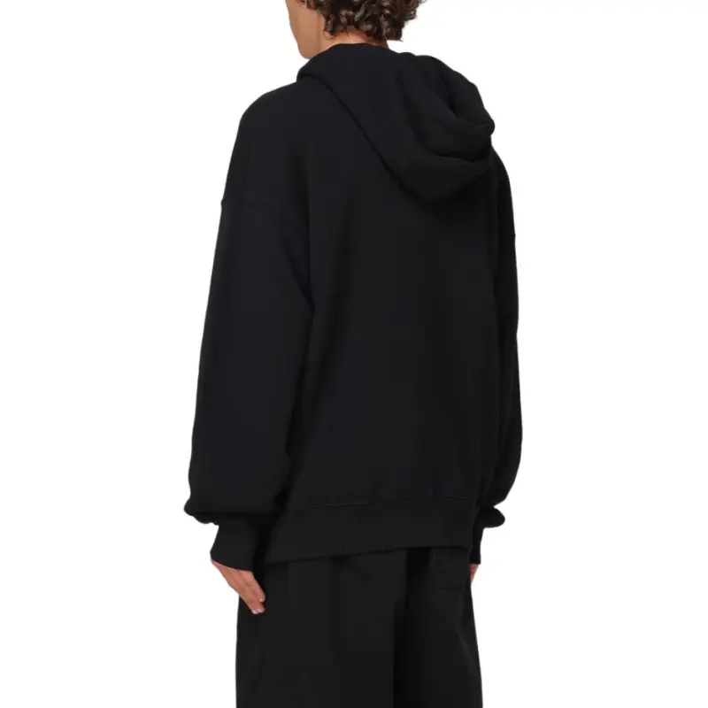 OFF WHITE Logo Printed Drawstring Hoodie-3