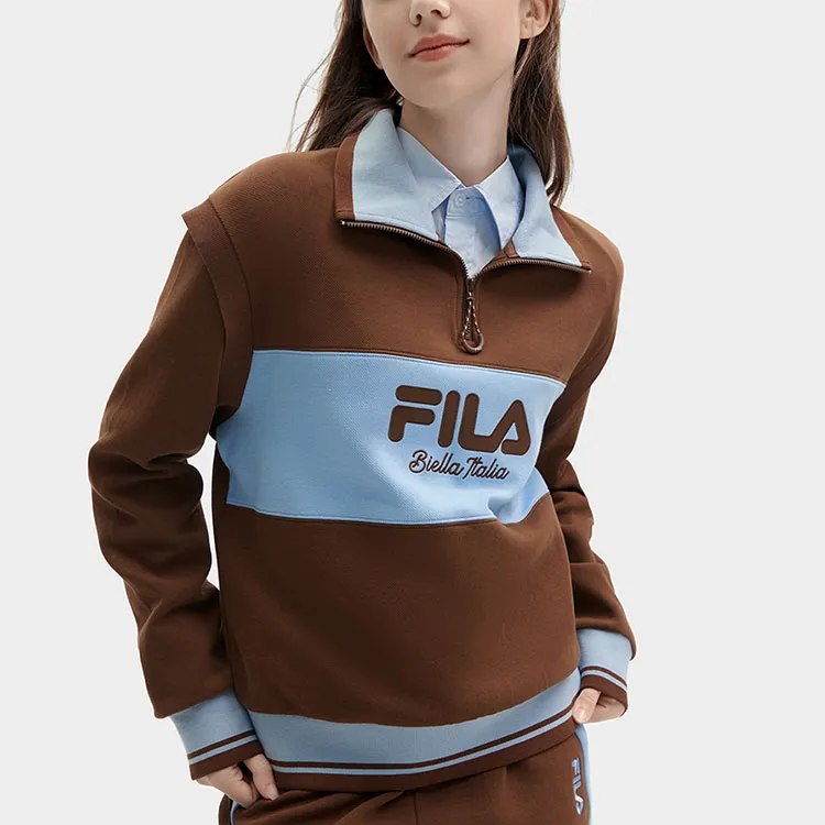 FILA Sweatshirt Women's Cheese Cracker Umber-2