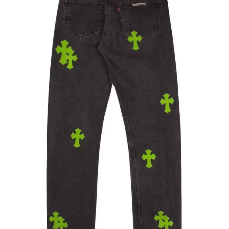 Chrome Hearts Jeans Men Black-4