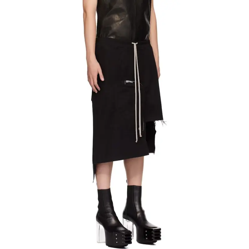 RICK OWENS/RO Skirt Men's Black-3