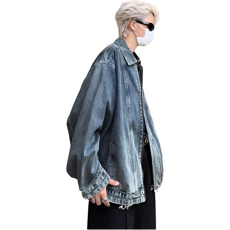 Roubini Denim Jacket Unisex Blue-3