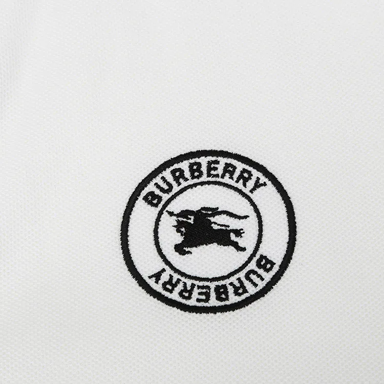 Burberry Polo Shirts Men White-4