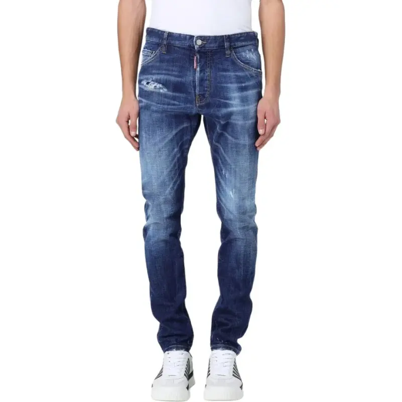 DSQUARED 2 Dark Basic Washed Skater Jeans-2