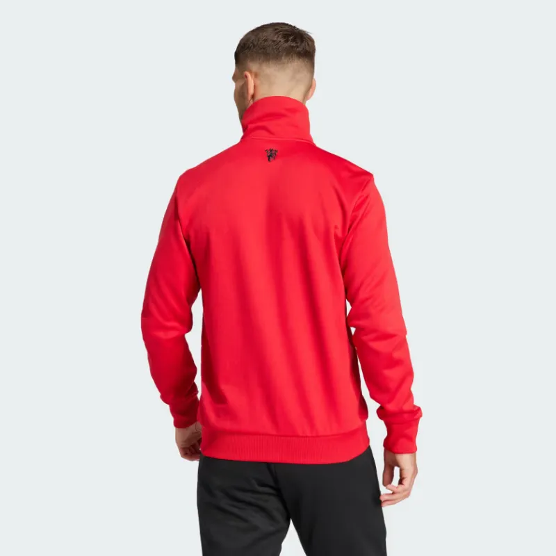 Adidas Manchester United Manchester United Essentials Trefoil Track Top Jackets Coats Men's Red/Black-1