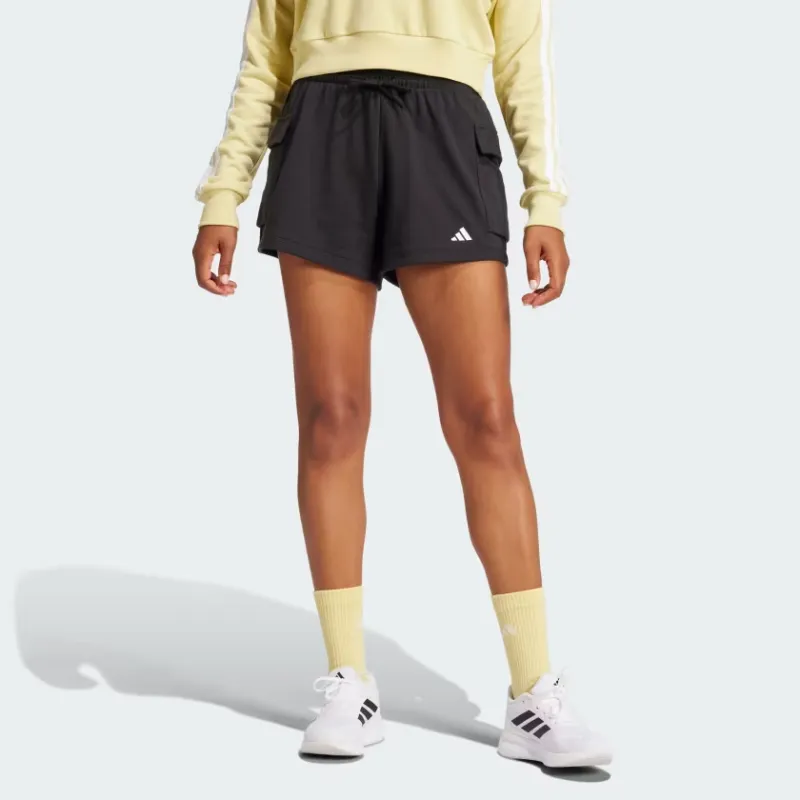 Adidas Free Shipping With AdiClub Essentials Small Logo French Terry Cargo Shorts-1