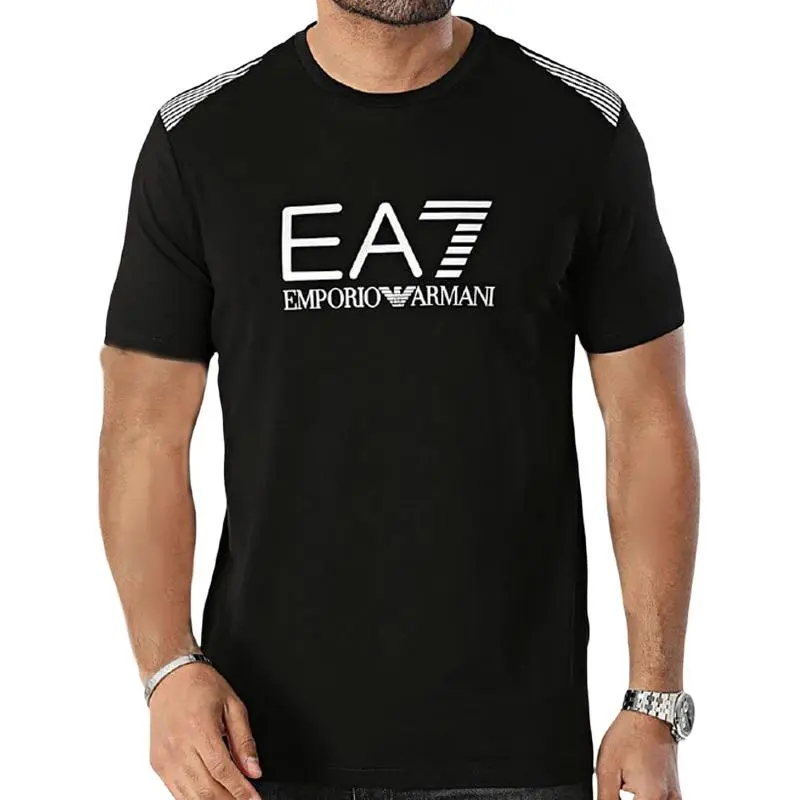 EMPORIO ARMANI EA7 SS24 T Shirt Men's Black-3