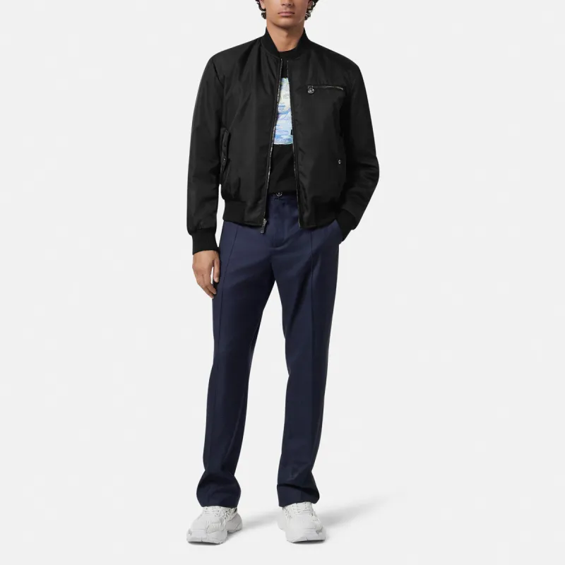 VERSACE Medusa Head Embroidered Crewneck T Shirt-4