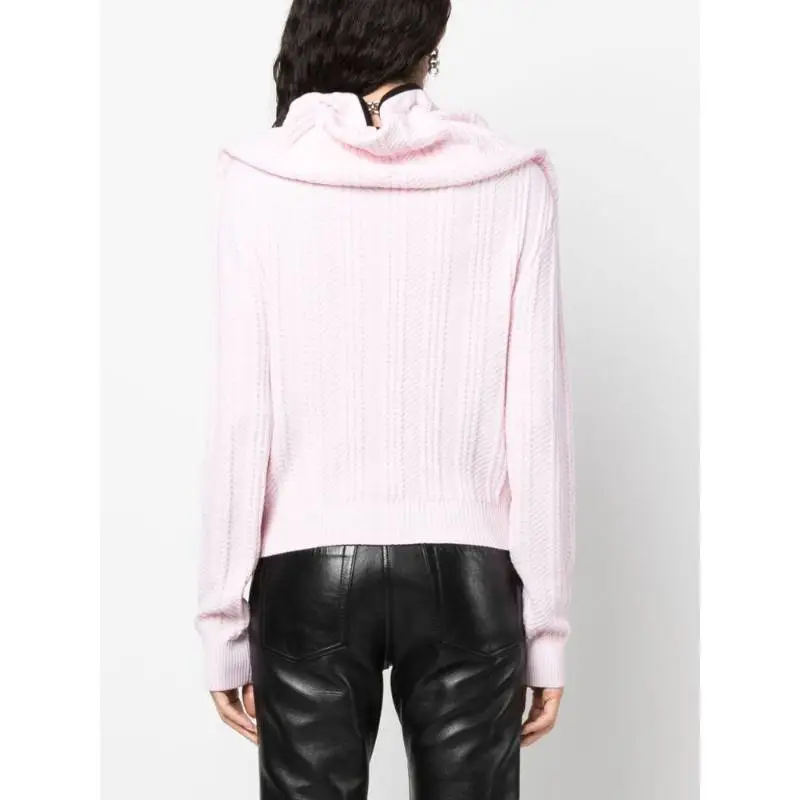 Y/Project Ruffled Neck Button Up Cardigan-3
