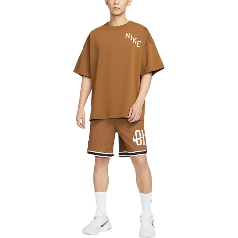 Nike Resistant To High Basketball Series SS25 T Shirt Men's Light British Umber-1