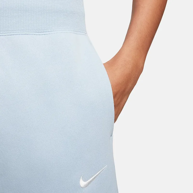 Nike Sportswear Phoenix Fleece Knitted Sports Pants Women's Light Shell Blue-3