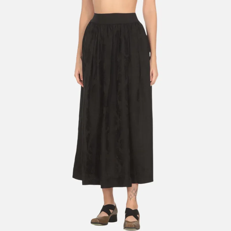 UMA WANG Gillian Pattern Jacquard Midi Skirt-2