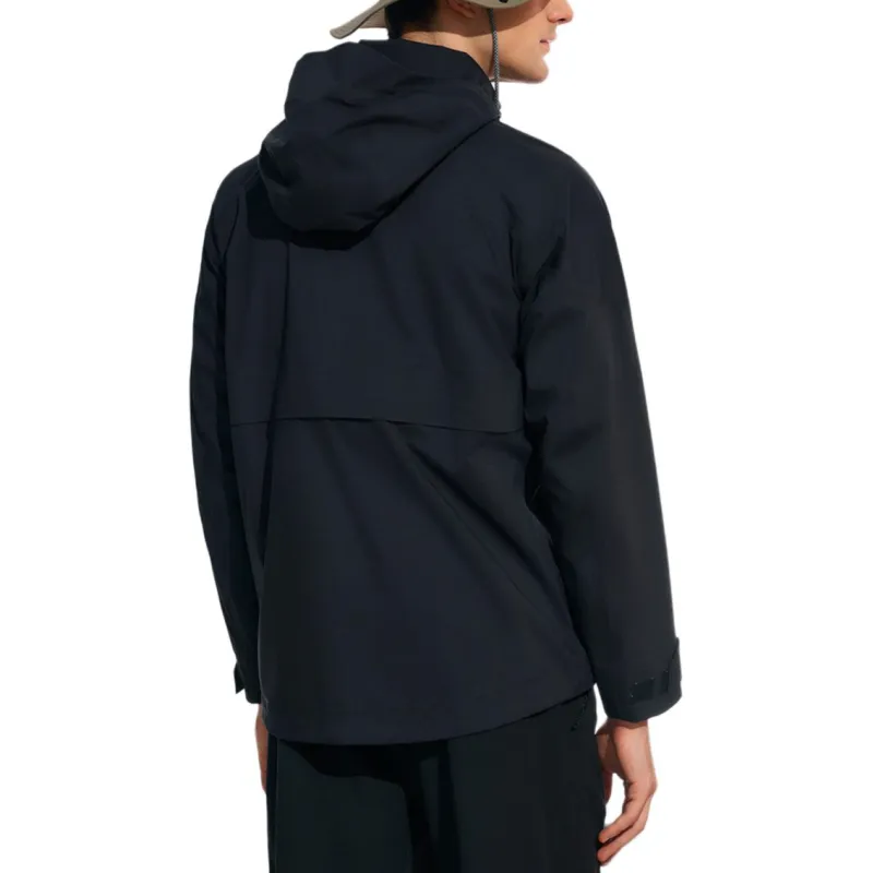 FILA Fitness Hiking Water Resistant Windproof Breathable Warm Windbreaker Jacket Men's Jet Black-2