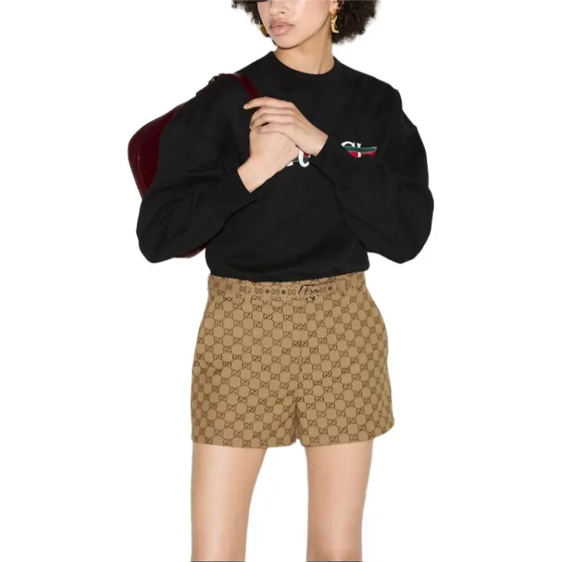 GUCCI Logo Printed Jersey Sweatshirt-7