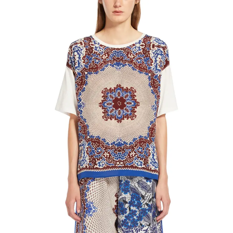 WEEKEND MaxMara Floral Patterned Crewneck T-Shirt-2