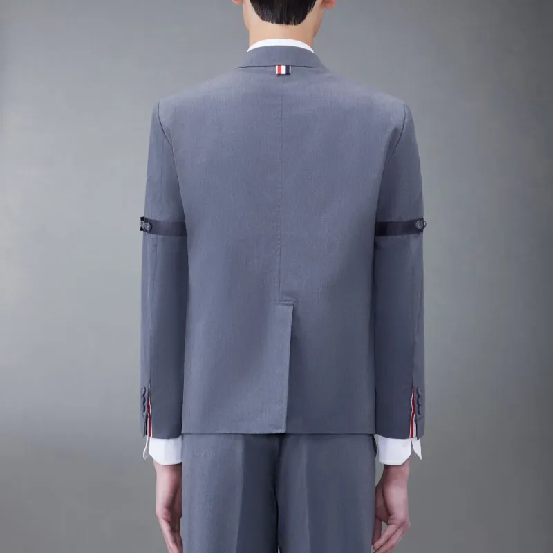 THOM BROWNE Notched Lapels Single Breasted Blazer-2
