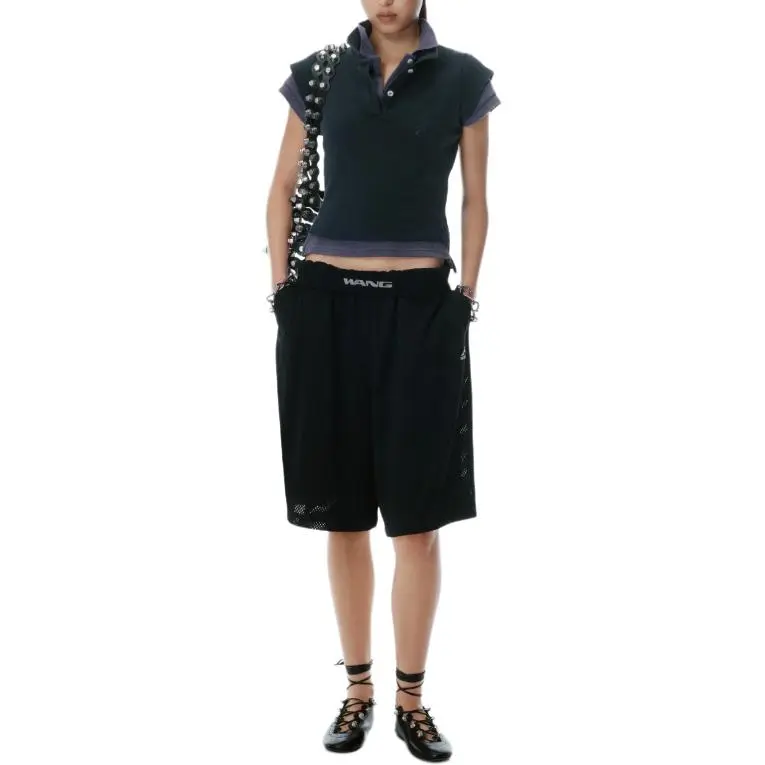 Alexander Wang Layered Effect Polo Shirt-1