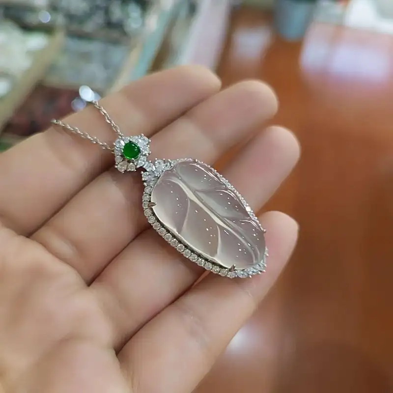 Gifts Chalcedony Jade Necklaces Unisex-2