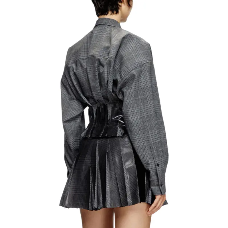 DIESEL C Anbu Plaid Long Sleeved Shirt-4