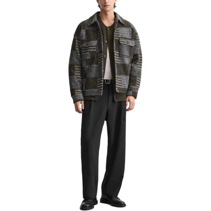 ZARA Jackets Men Green-4
