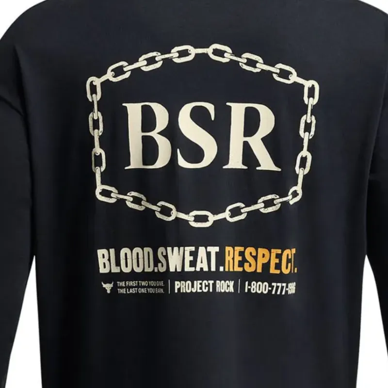 Under Armour Johnson Project Rock T Shirt Men's Black-4