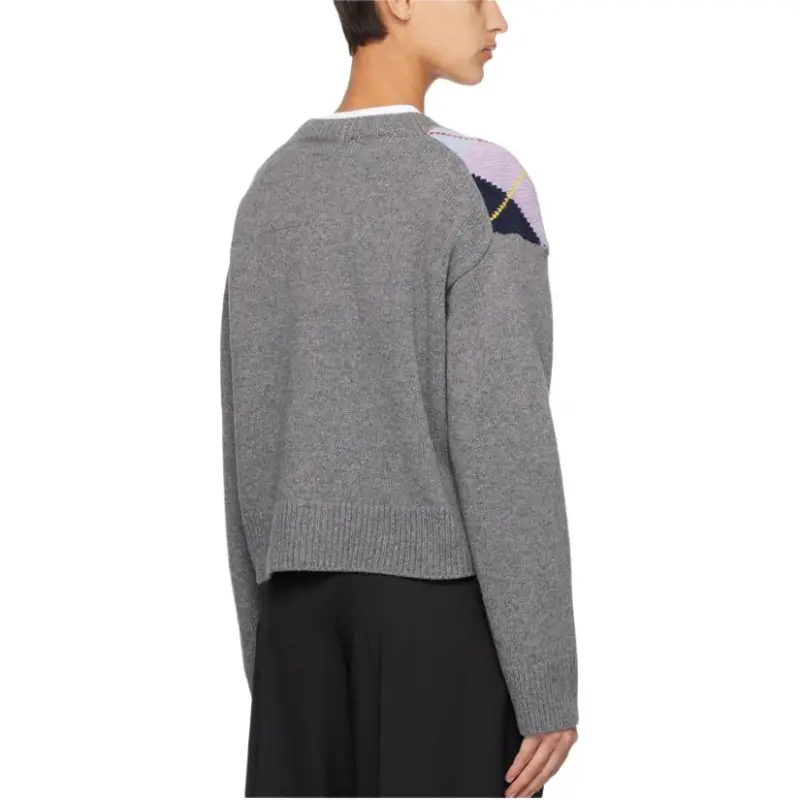 GANNI Harlequin Printed Oversized Pullover-4